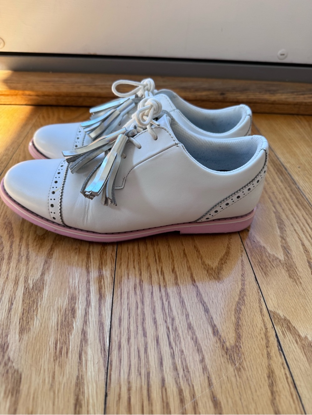 G/FORE Women's Golf Shoe with Pink Sole, size 8.5